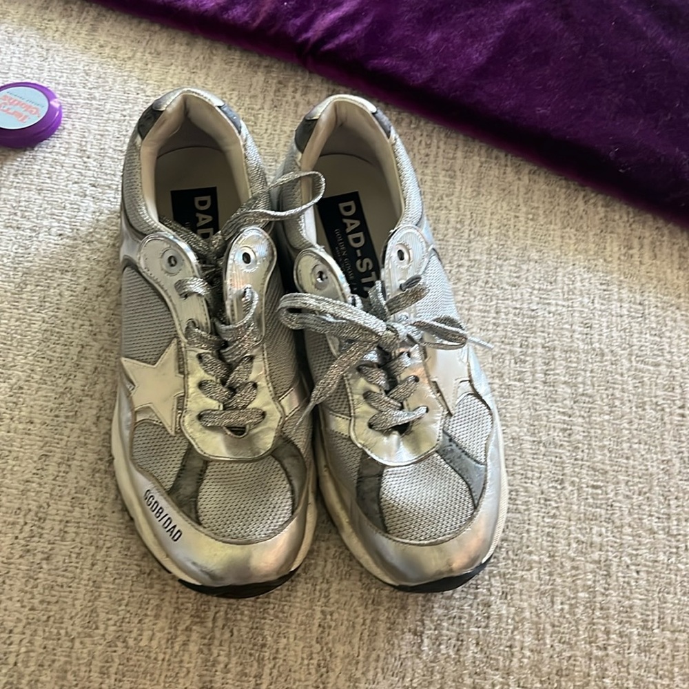 Silver Golden Goose sneakers
